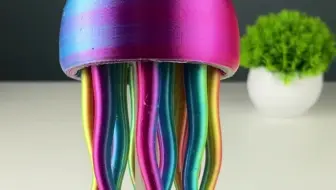 3D打印一个灵活游动的水母玩具