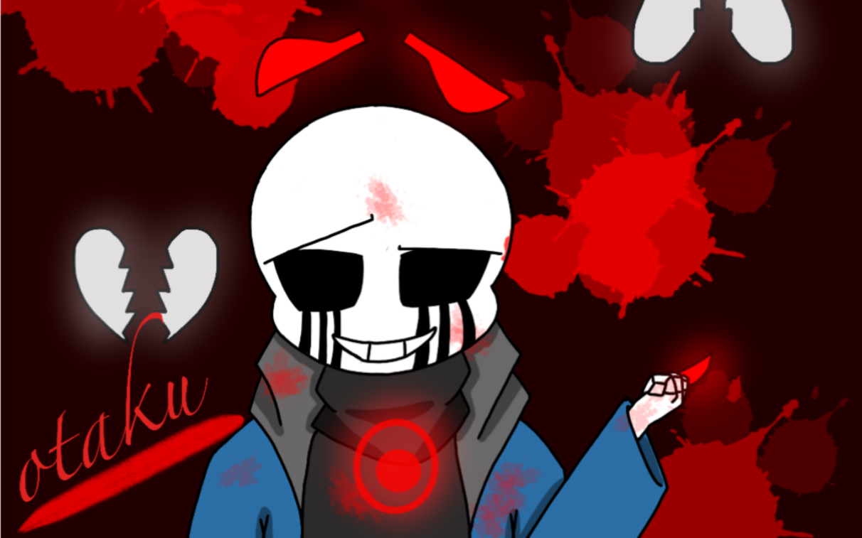 sans指绘过程 结果_哔哩哔哩 (゜-゜)つロ 干杯~-bilibili