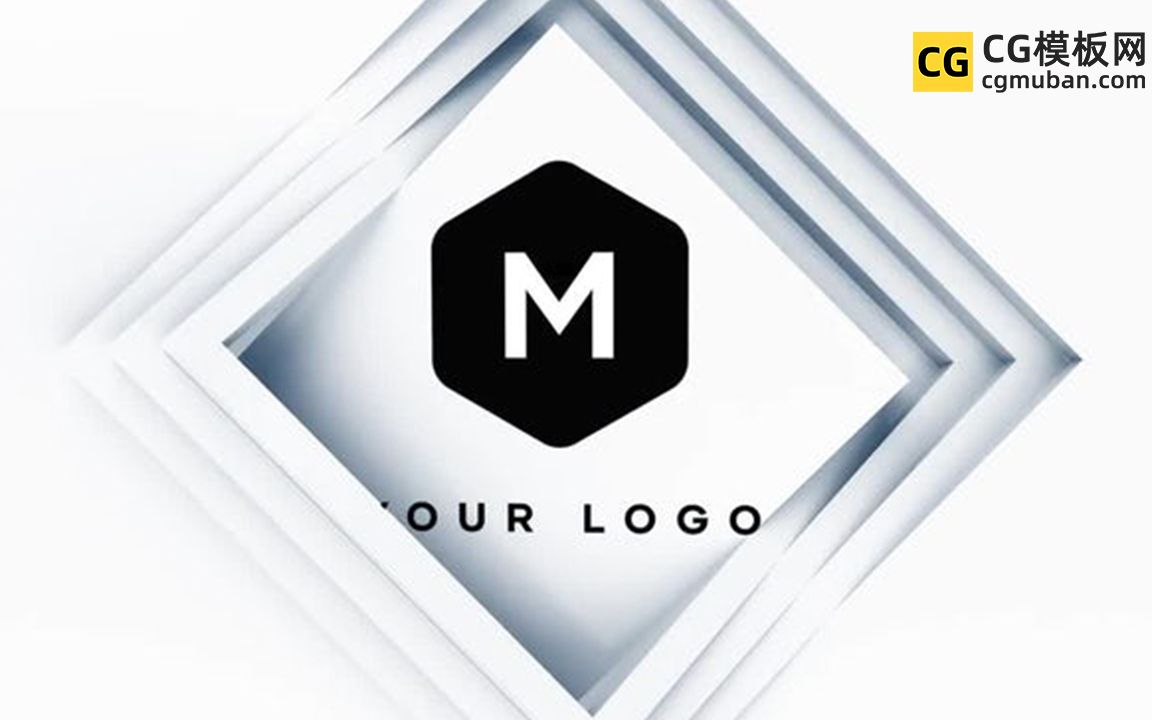 fcpx插件3d干净简约logo模板简洁三维立体徽标视频片头fcpx插件clean