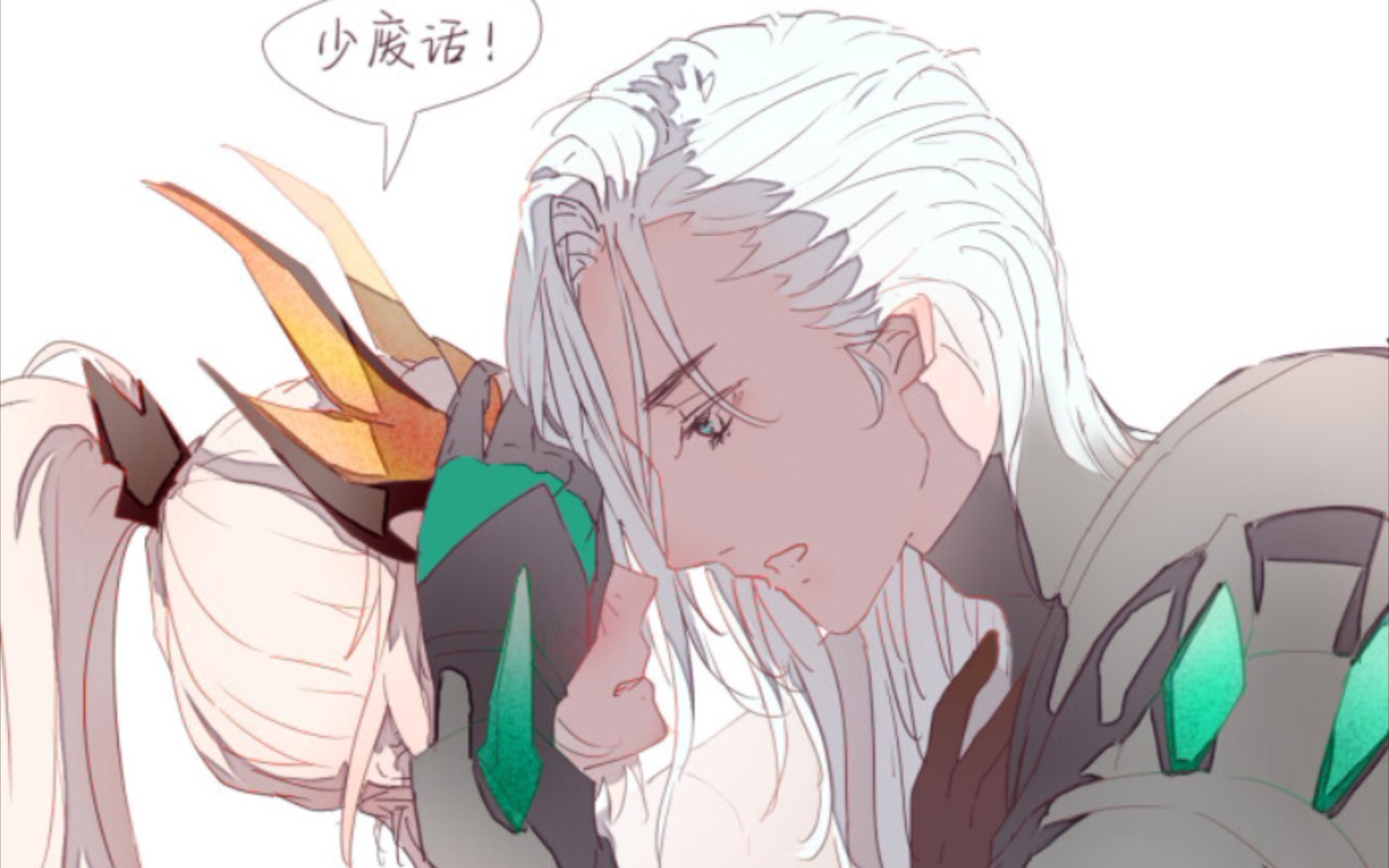 花木兰如果我们分开了我会找不到你的兰陵王我们不会分开的花木兰可你