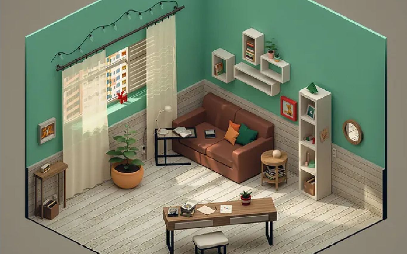 【maya】游戏建模 室内场景搭建_哔哩哔哩_bilibili