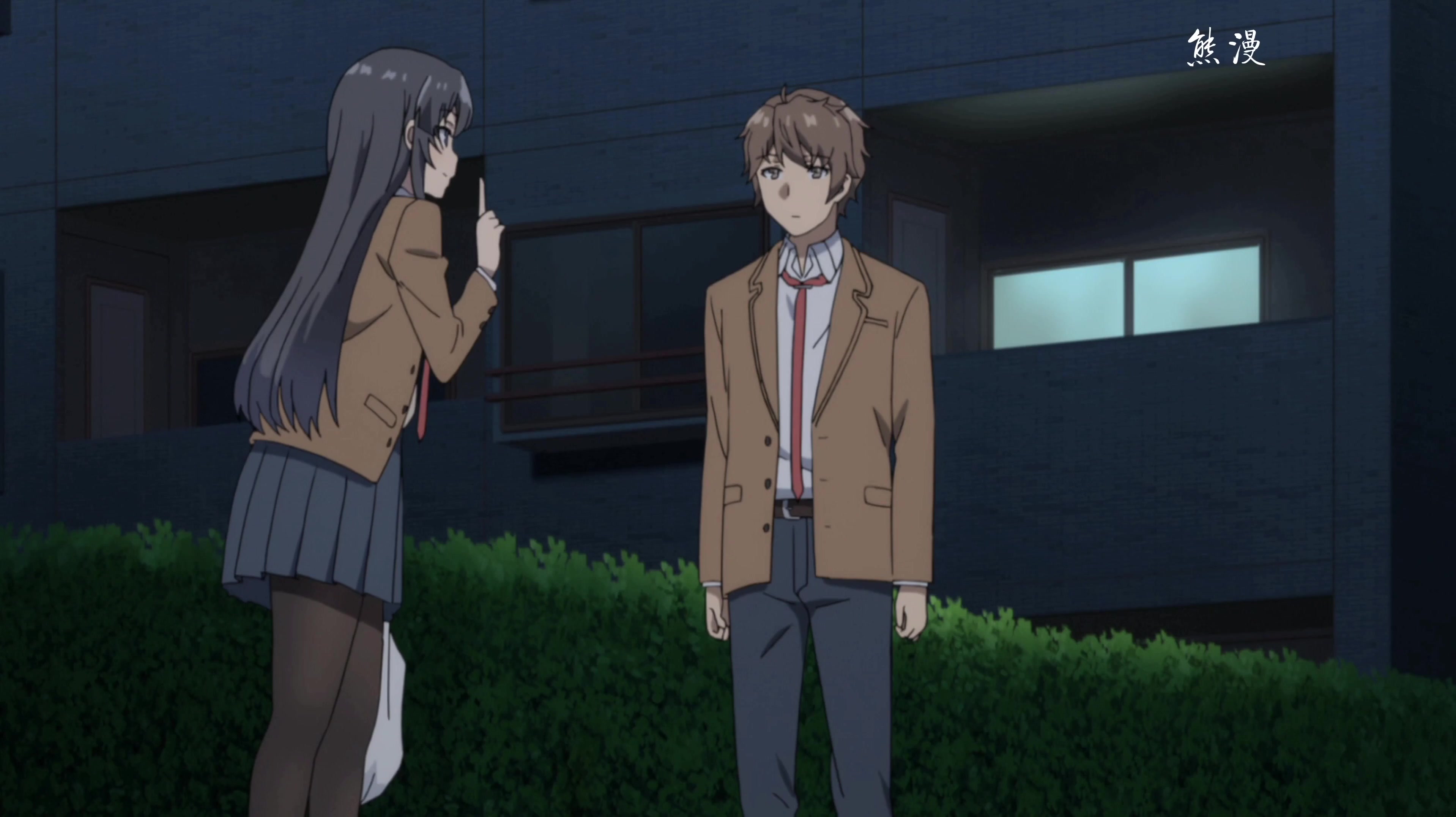 直男咲太 无情的被扇了一个大b斗 结果还被误会 #麻衣学姐 #动漫