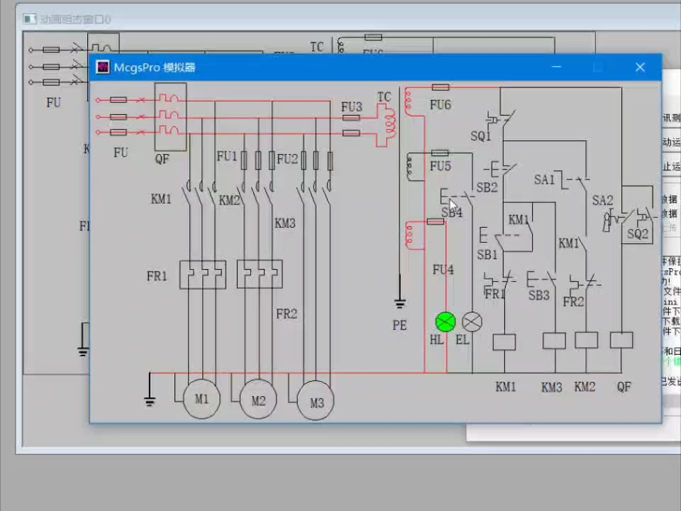 基于MCGS组态软件的CA6140型普通车床电气原理系统.哔哩哔哩bilibili