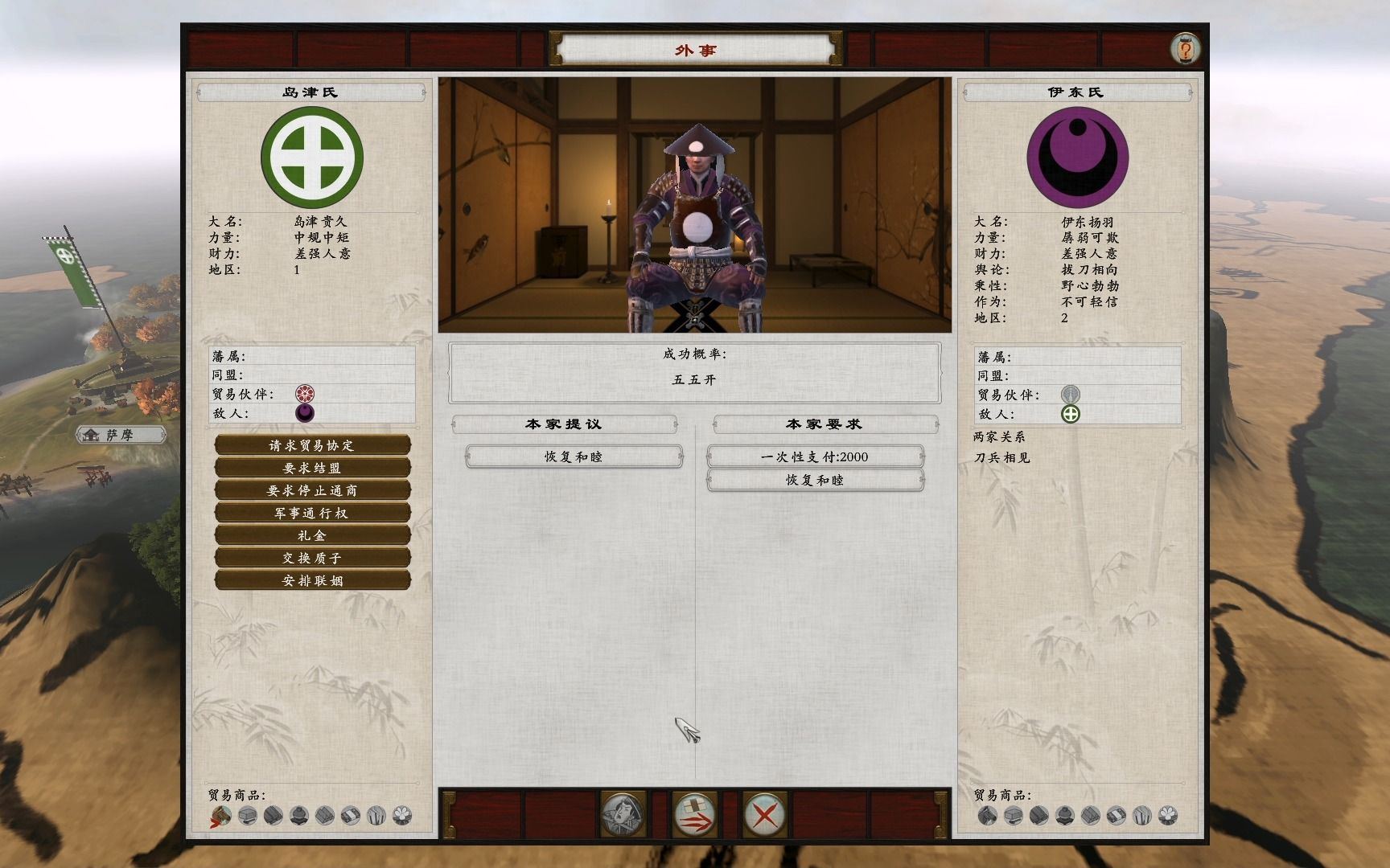 【全面战争:幕府将军2】岛津氏(1545春-1550春):化敌为友,携手共进