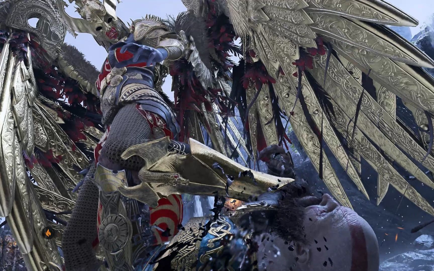 战神4女武神王脚踩高龄老头 贵在真实