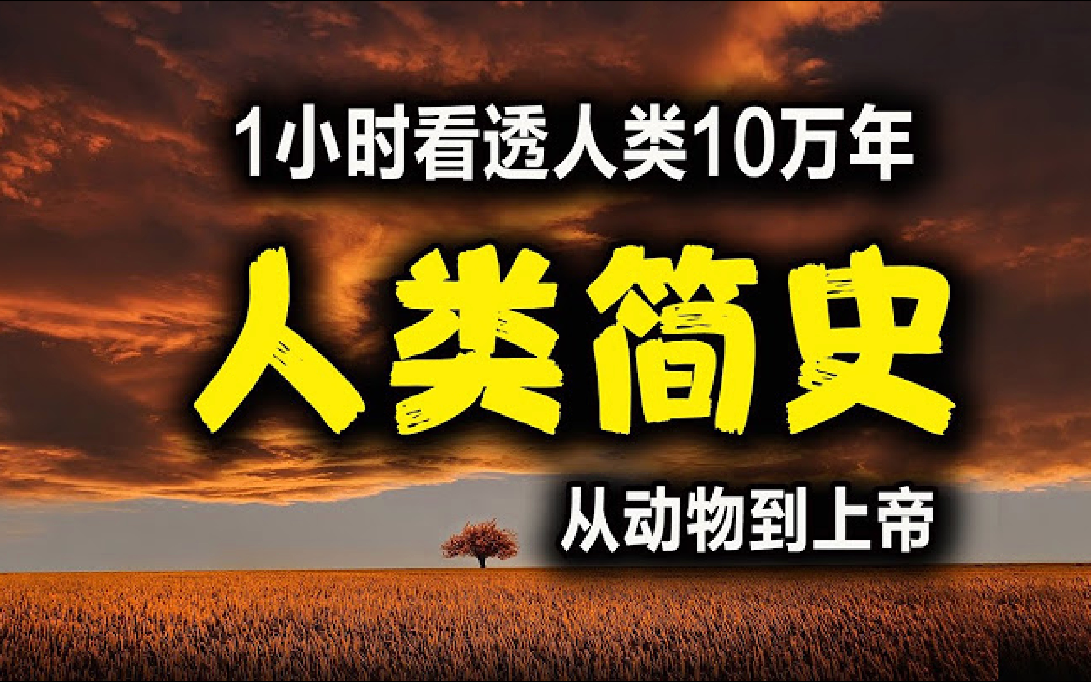 [图]1小时看透人类10万年，《人类简史》从动物到上帝