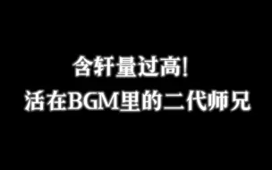 下载视频: 含轩量过高！活在BGM里的二代师兄