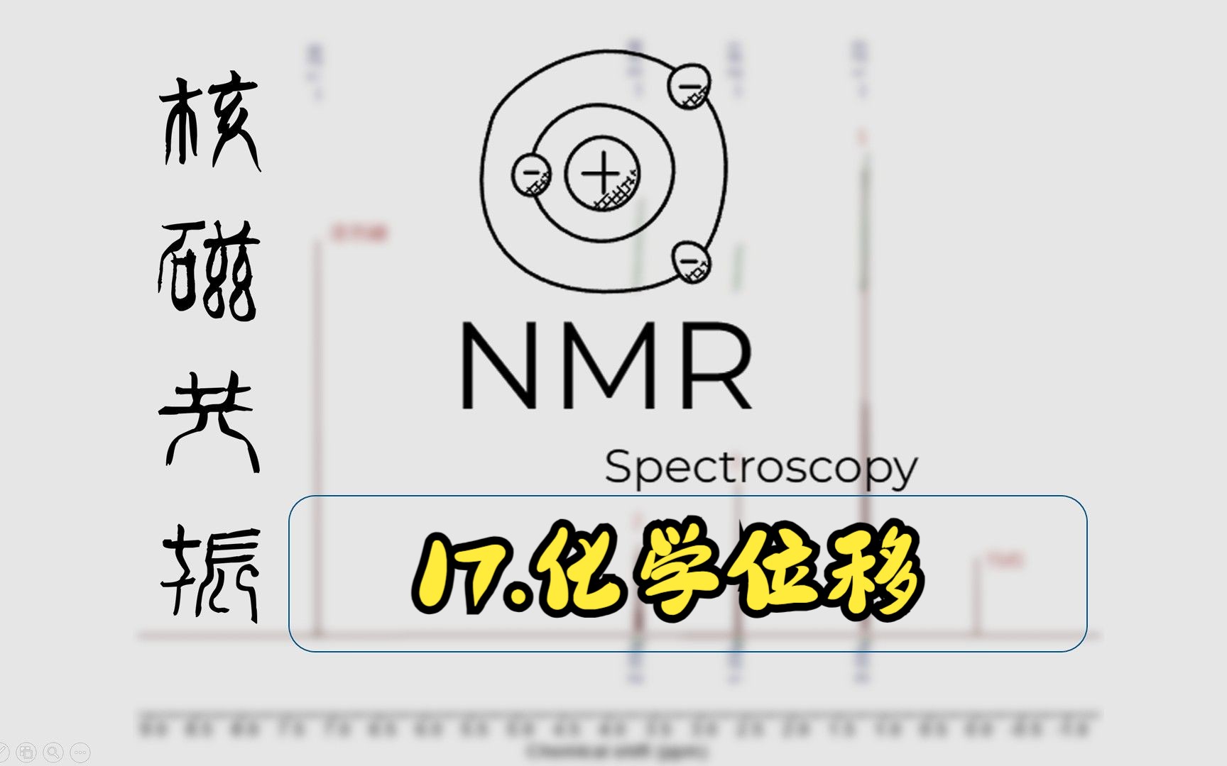 【NMR】核磁共振波谱基础原理剖析——P17.化学位移哔哩哔哩bilibili