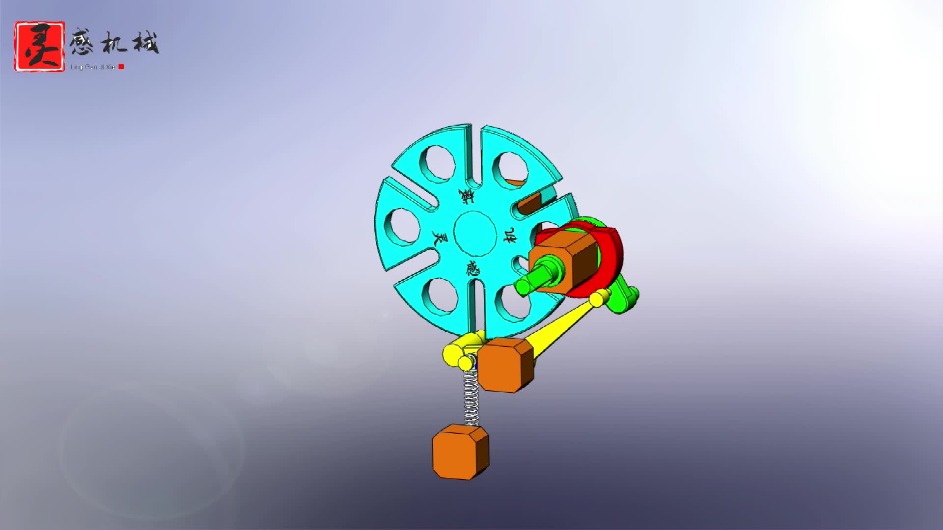 圆周6等分间歇输出,槽轮与凸轮组合机构实现