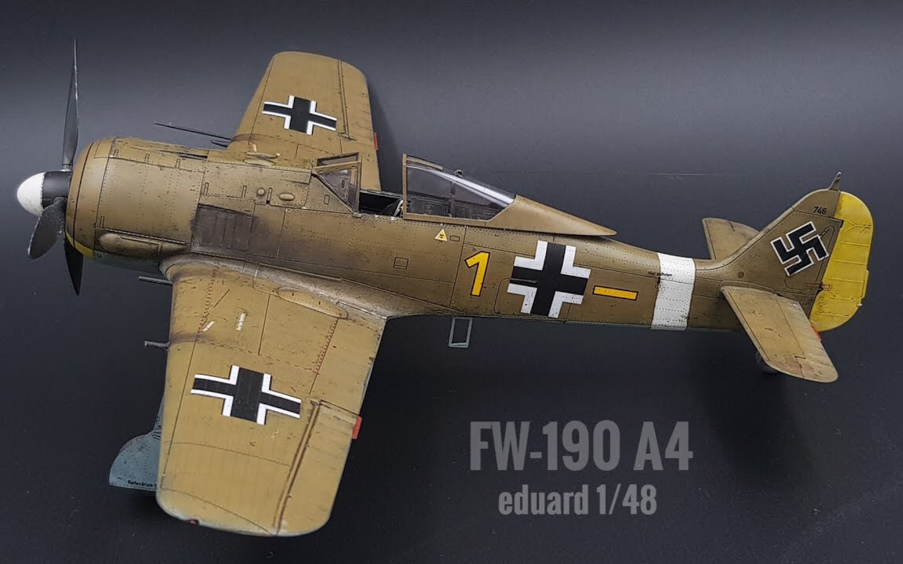 1比48比例爱德华fw190战斗机模型制作教程