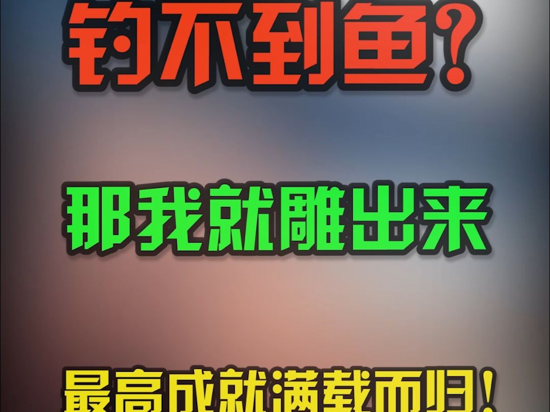 烦请钓友们支个招,如何才能上鱼哔哩哔哩bilibili