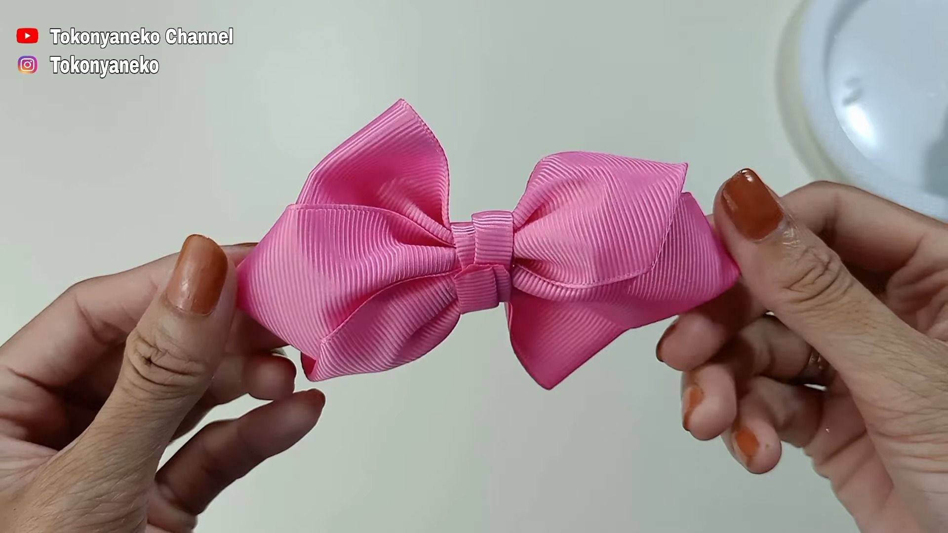 【tokonyaneko channel】蝴蝶结发饰制作教程0105