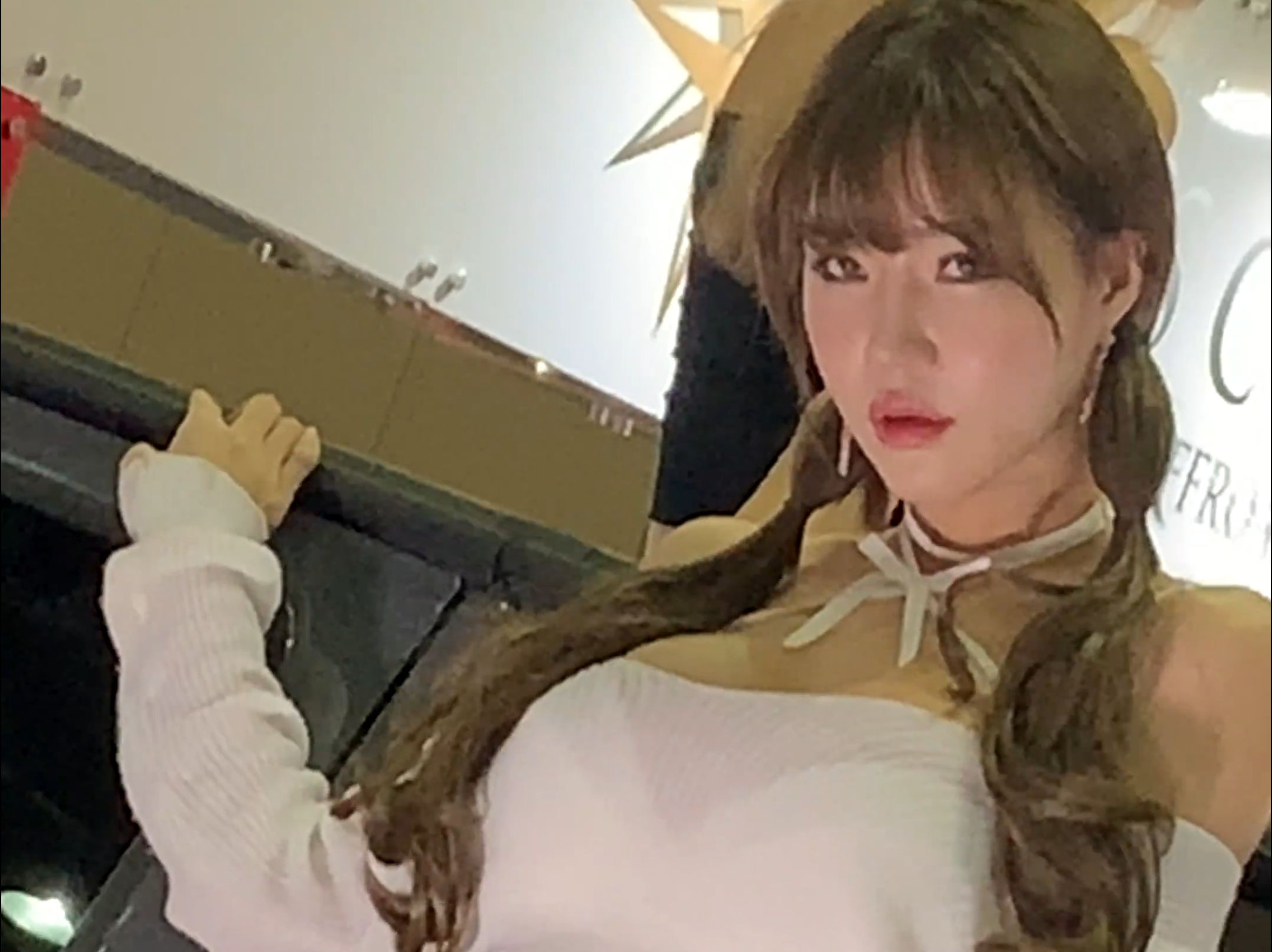 赛车模特 闵汉娜 拍照时间 191006 汽车沙龙周