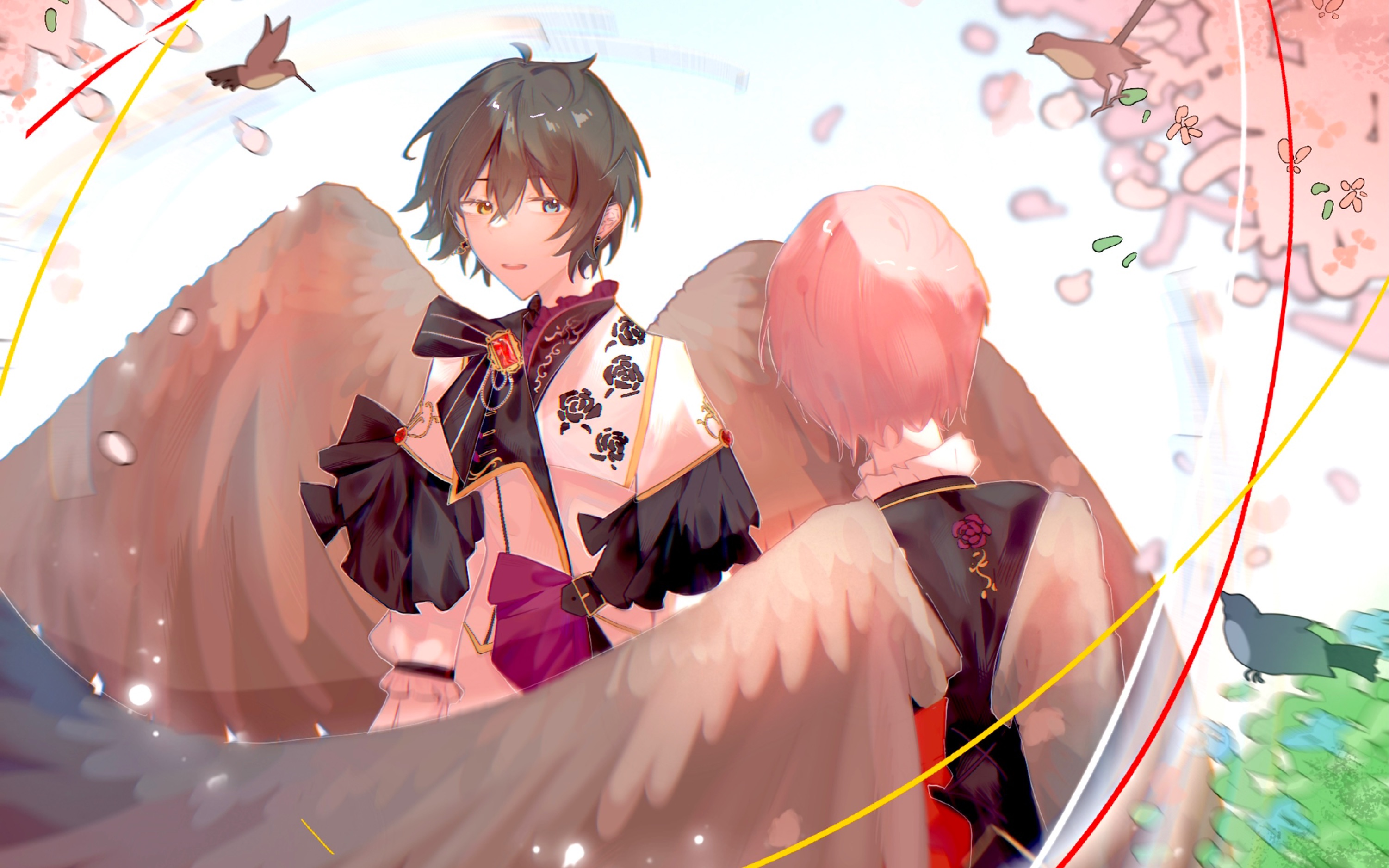 活动作品偶像梦幻祭绘画过程宗mika宗520贺美丽的夜莺