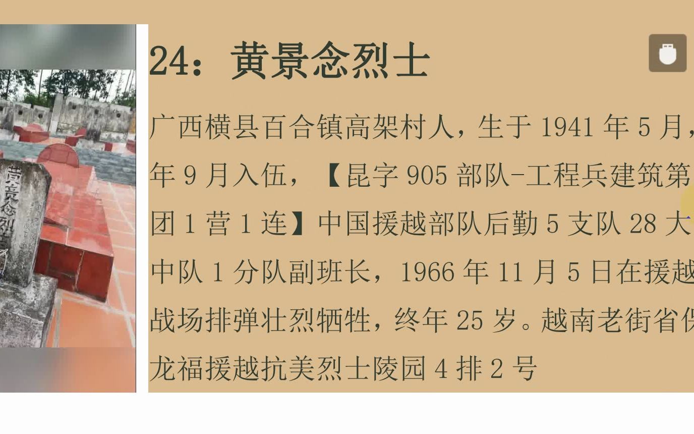 [图]越南老街省保安县龙福援越抗美烈士陵园