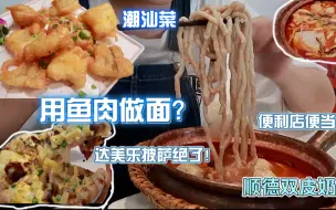 Download Video: 【女大学生四处乱逛觅食vlog】达美乐绝了！大概是一期疯狂踩雷合集｜巧克力流心蛋糕｜椒盐豆腐鱼｜顺德鱼面｜咖喱鸡排饭