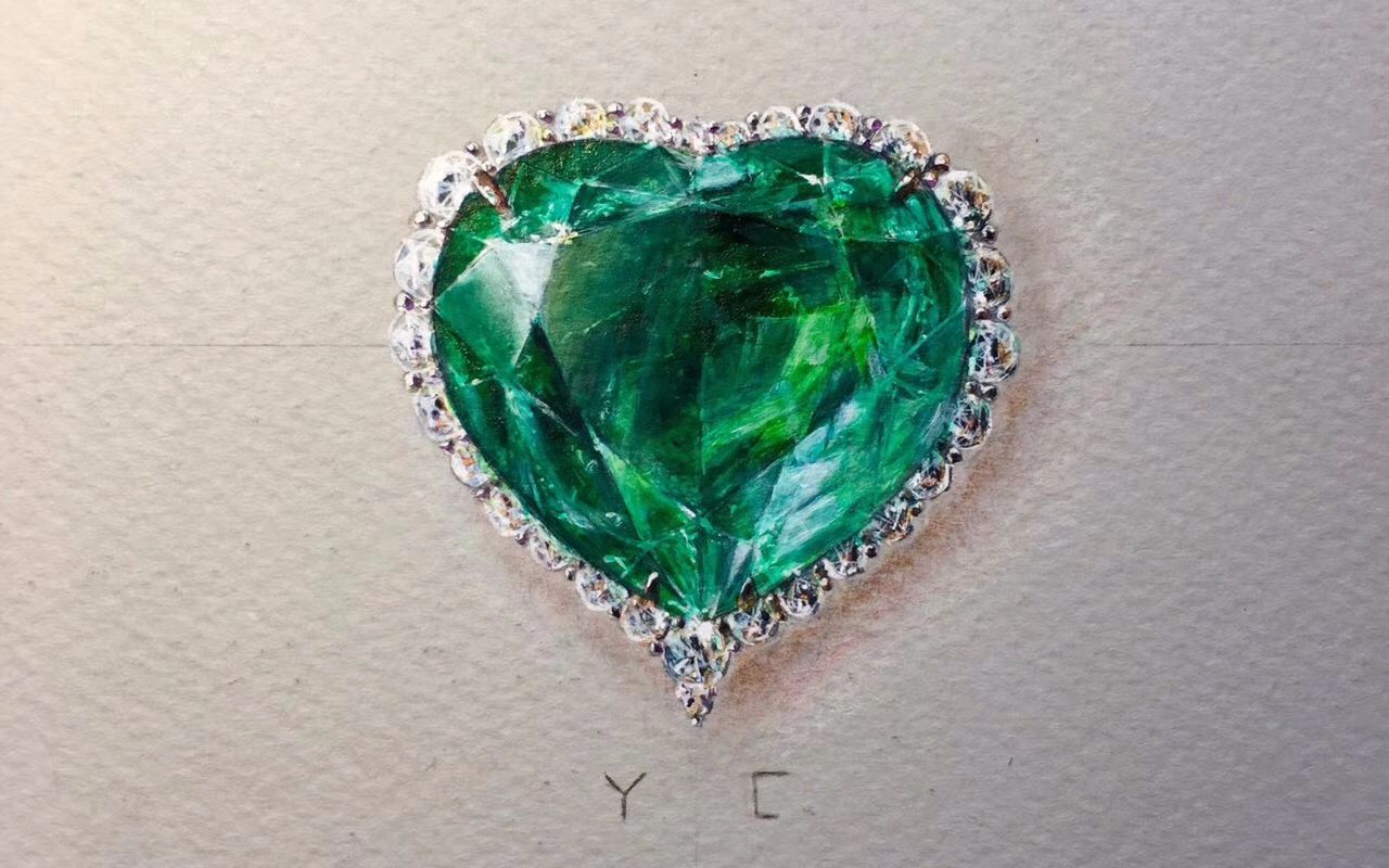 宝石设计赞比亚祖母绿