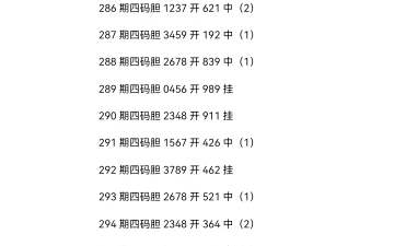 福彩三地298期四码胆条件预测哔哩哔哩bilibili