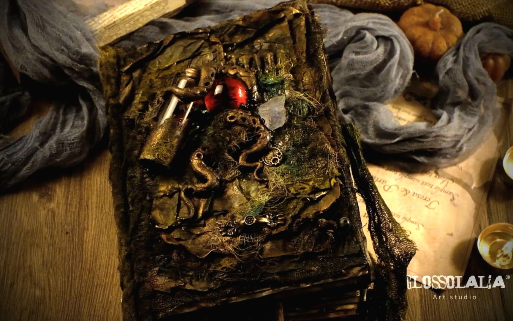 junkjournal克苏鲁系列阿撒托斯之书glossolalia中世纪原创手账