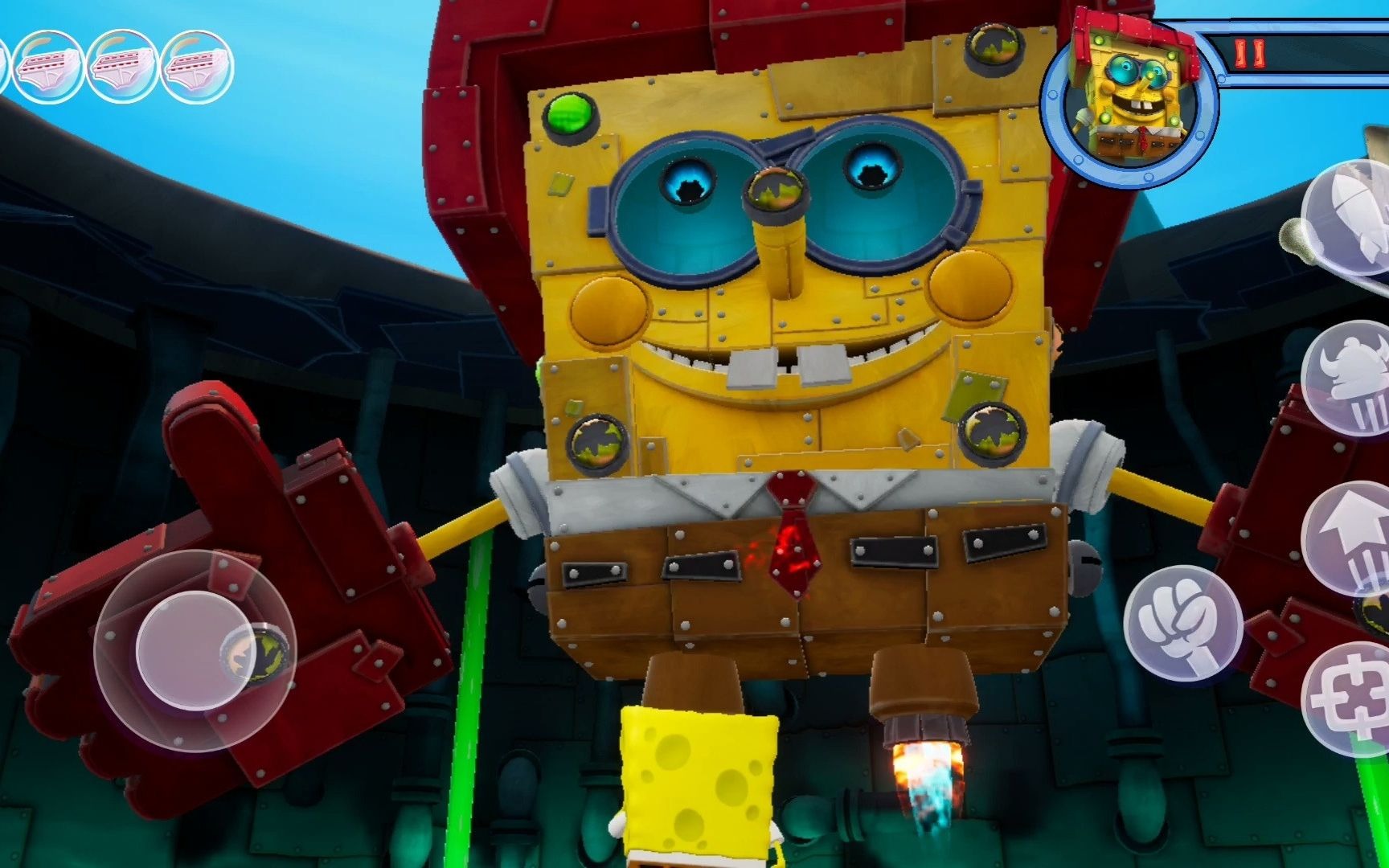 海绵宝宝大结局!最终boss机械海绵宝宝