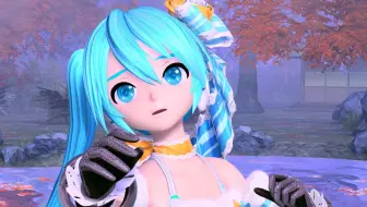 4K画质~【MIKU橙花公主】红一叶  中文字幕版【初音未来】歌姬计划游戏PV