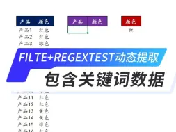 Tải video: FILTE+REGEXTEST动态提取包含关键词数据