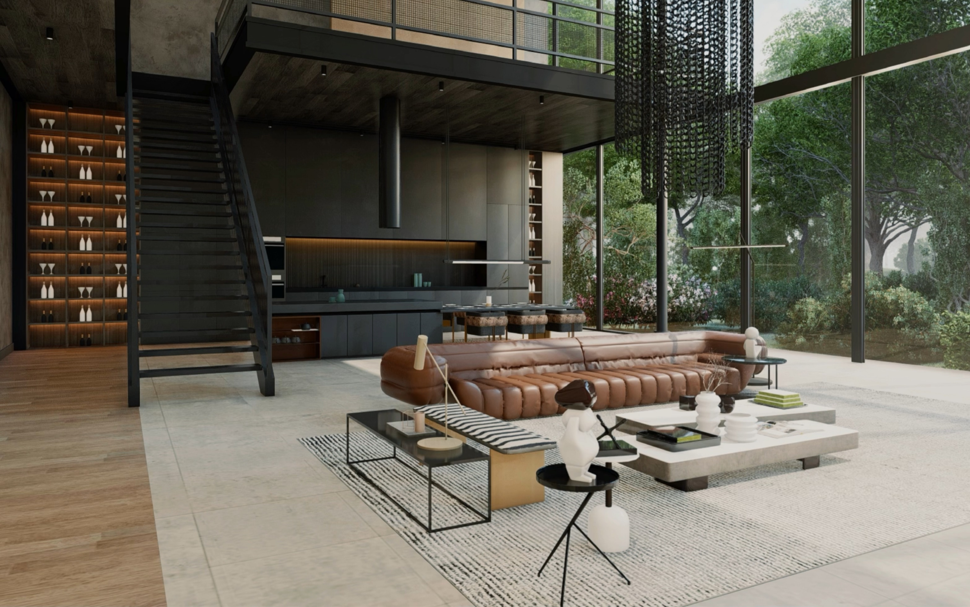 lumion12现代别墅客厅渲染,请欣赏