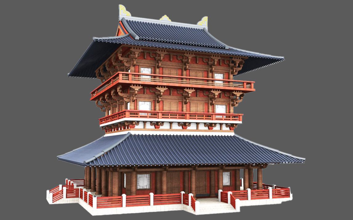 maya场景建模:次世代古建筑宫殿模型制作,maya零基础古代建筑建模思路