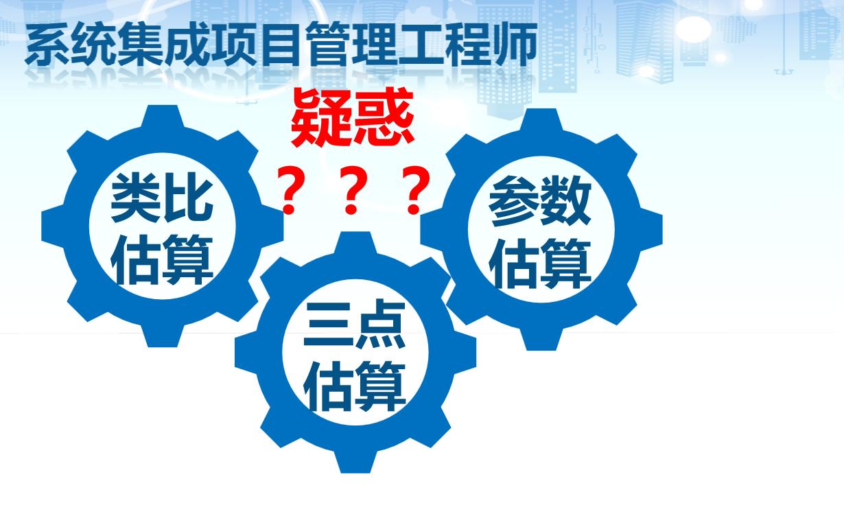 系统集成项目管理工程师考点 类比估算、参数估算、三点估算之疑惑哔哩哔哩bilibili