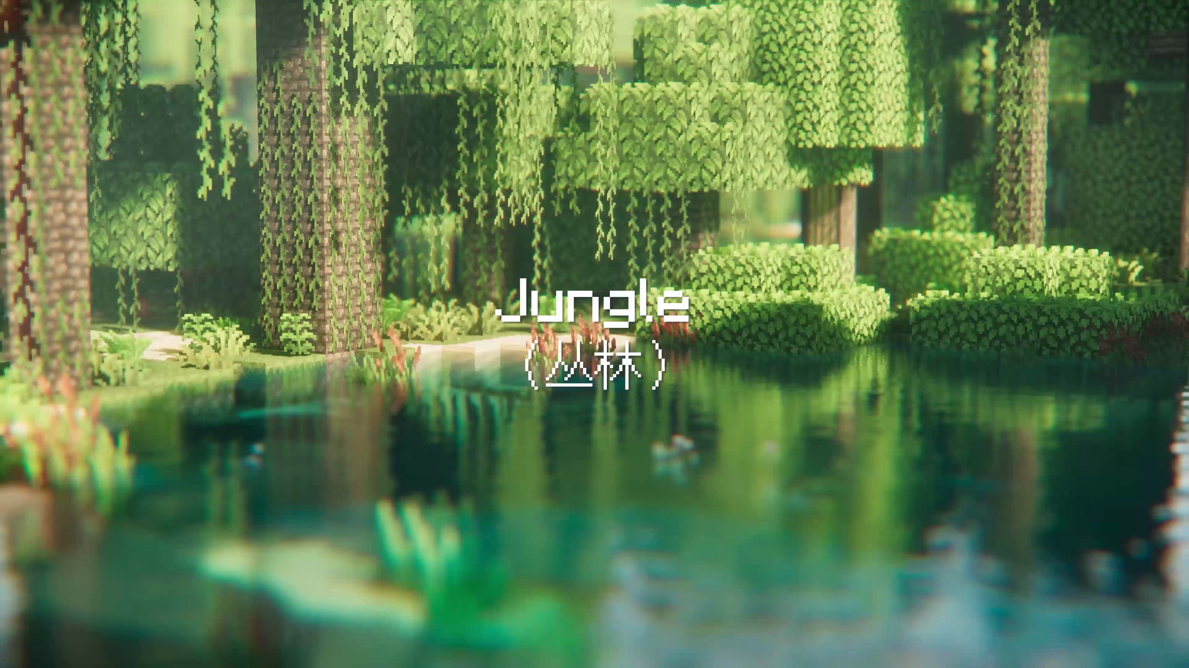 我的世界4K动态壁纸Jungle (丛林)哔哩哔哩bilibili