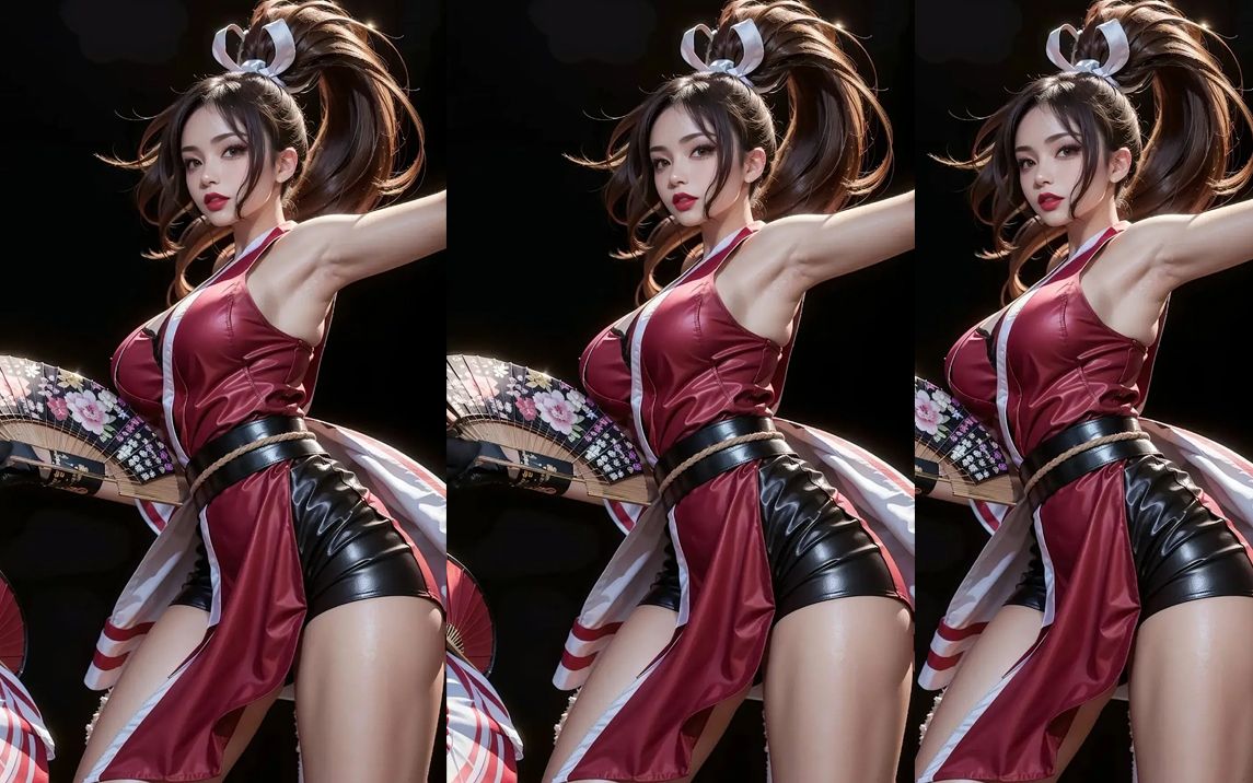 zbrush雕刻,不知火舞手办雕刻,最为性感,36d