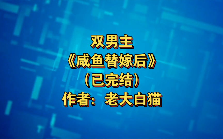 双男主《咸鱼替嫁后》已完结 作者:老大白猫,咸鱼种田受X隐忍深情皇子攻,主受 穿越时空 种田文 美食 甜文【推文】晋江哔哩哔哩bilibili