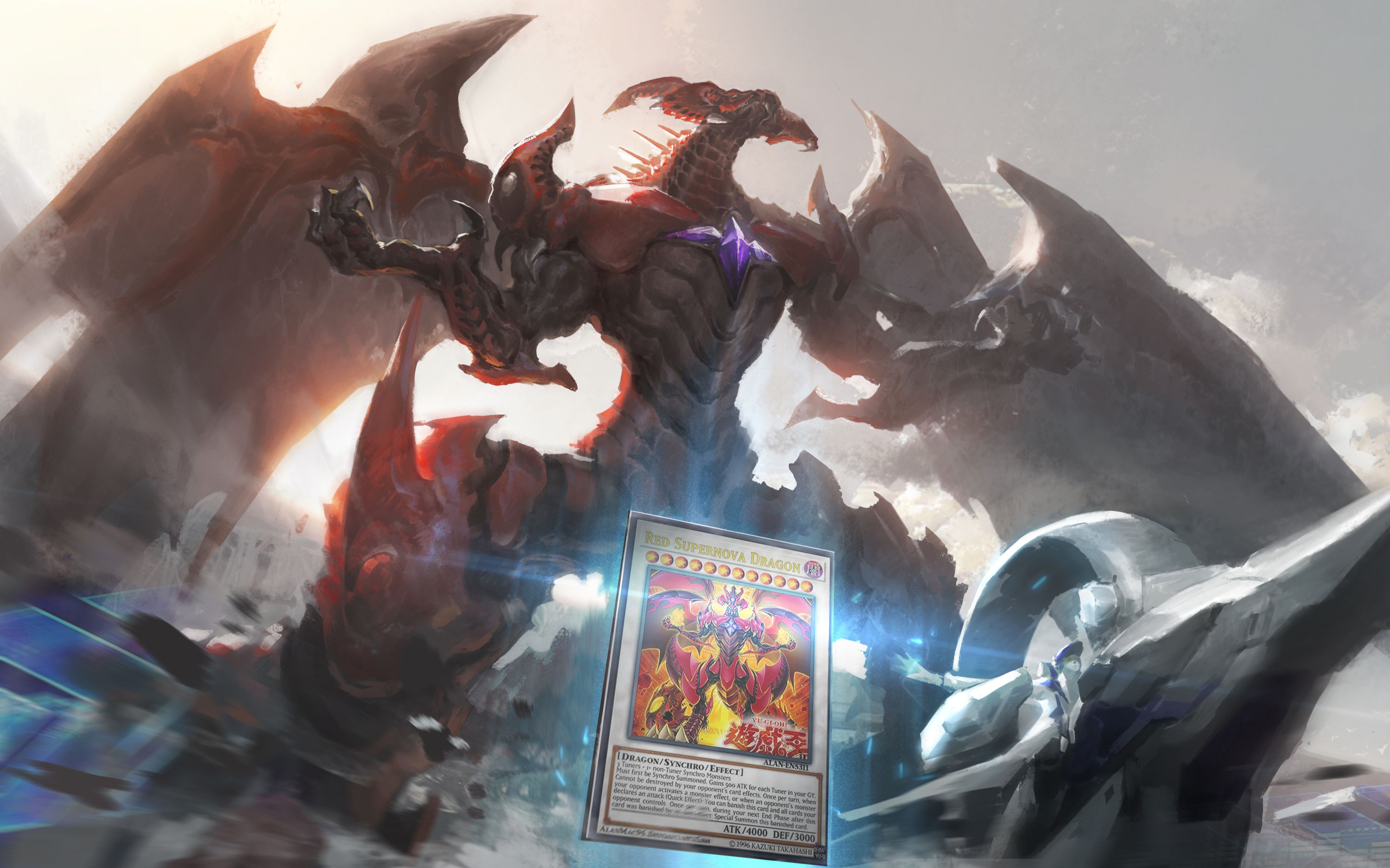 【板绘】游戏王·"真红莲超新星龙"这是250円能带来的压迫感吗?