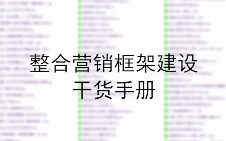 [图]整合营销4A广告公司策划内容框架搭建思维流程方案设计手册