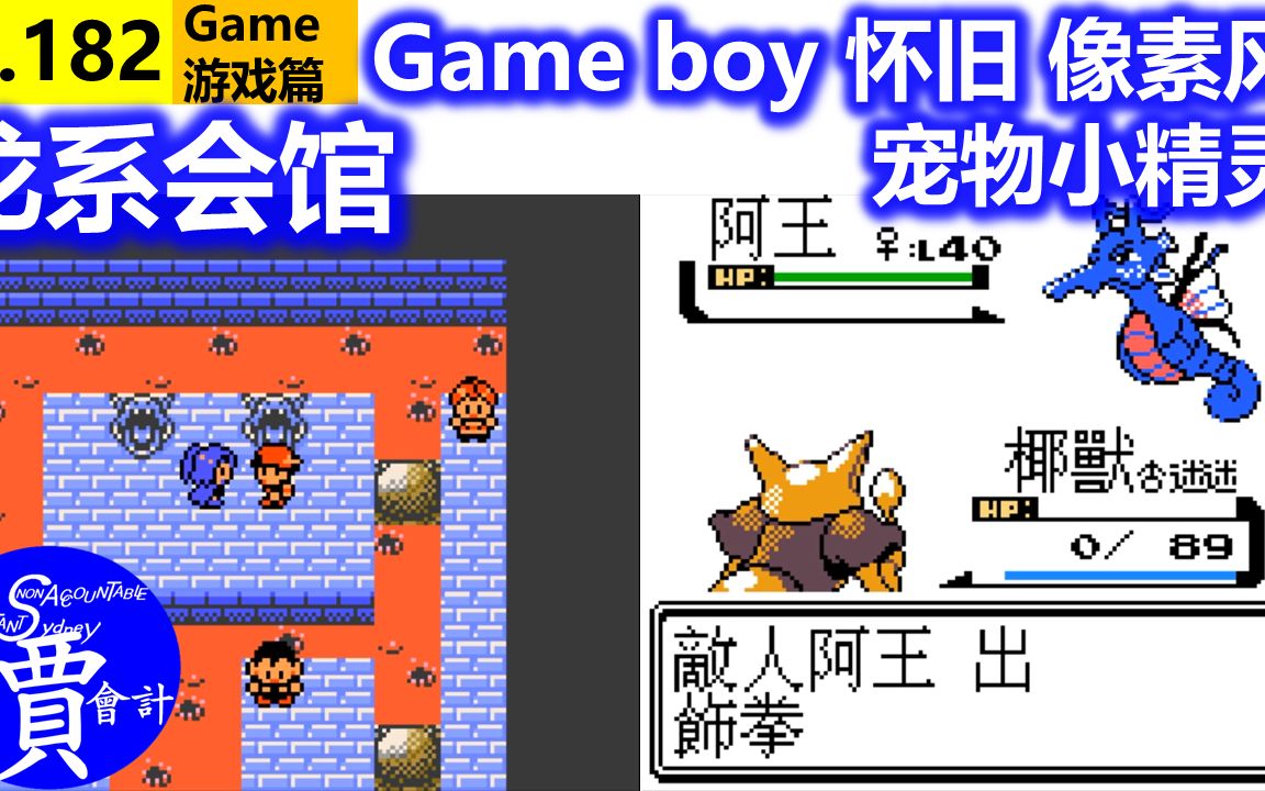 龙系会馆宠物小精灵口袋妖怪银版gameboy怀旧像素风g182
