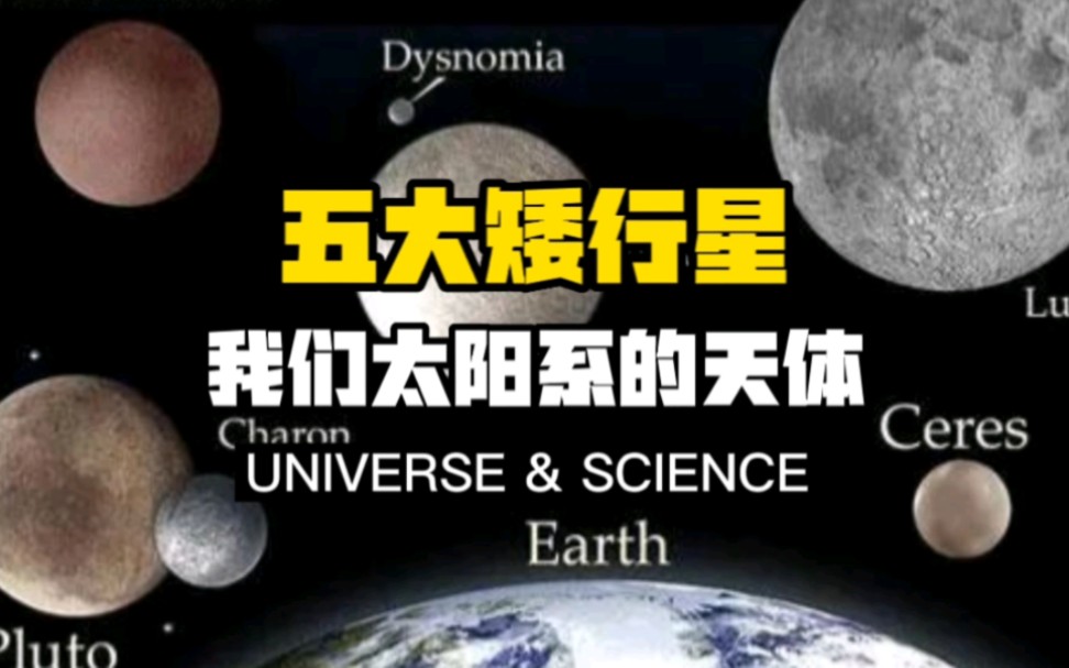 【科普】五大矮行星——我们太阳系的天体!什么是矮行星?它们是如何被发现并命名的?关于矮行星又有哪些我们不知道的趣闻?一起来看看,五大矮行星...