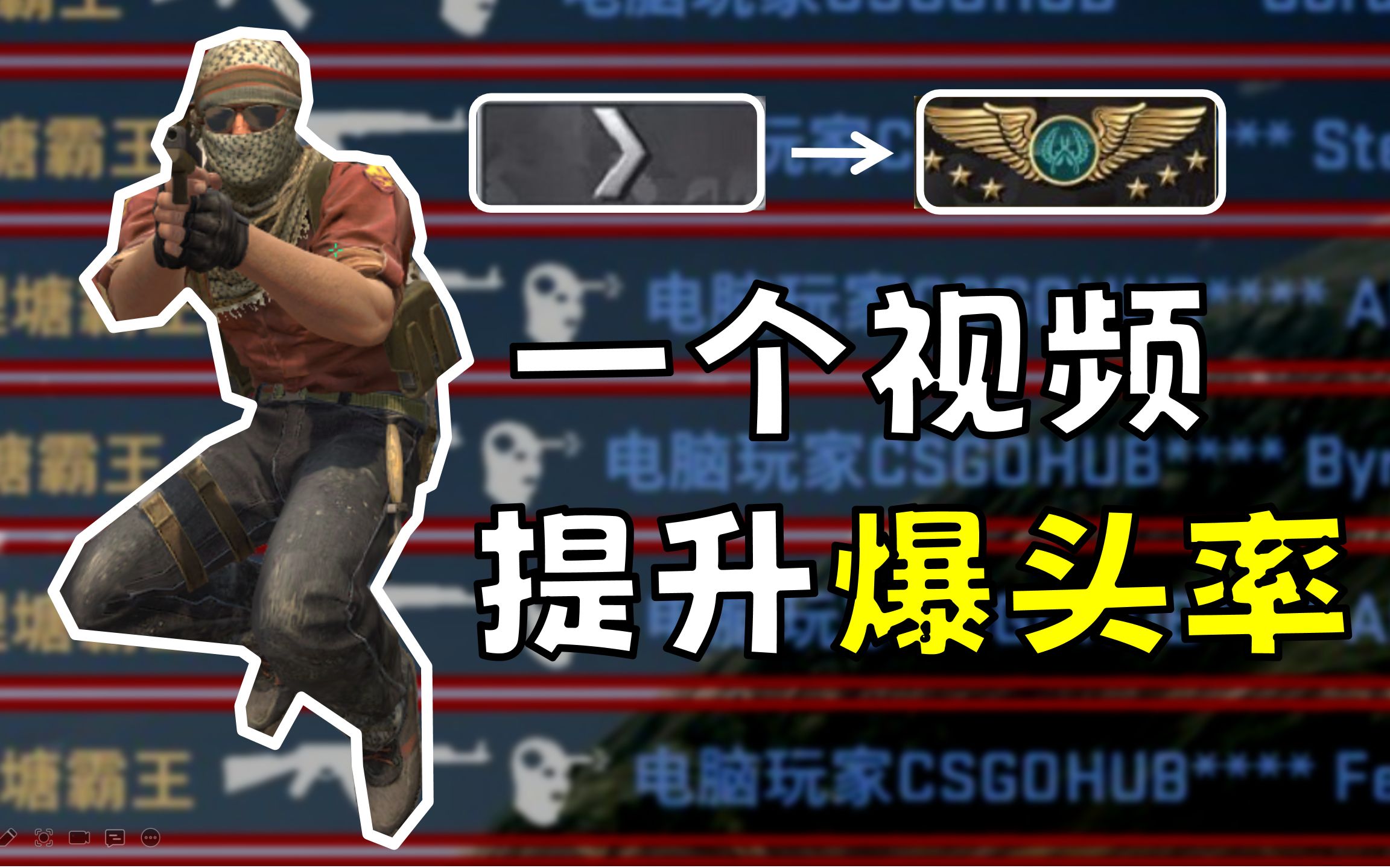 【CSGO】一个视频提升你的爆头率!?电子竞技热门视频