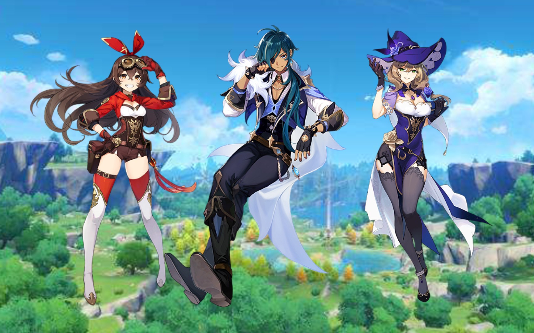 7315提瓦特御三家7315_哔哩哔哩bilibili_原神_实况