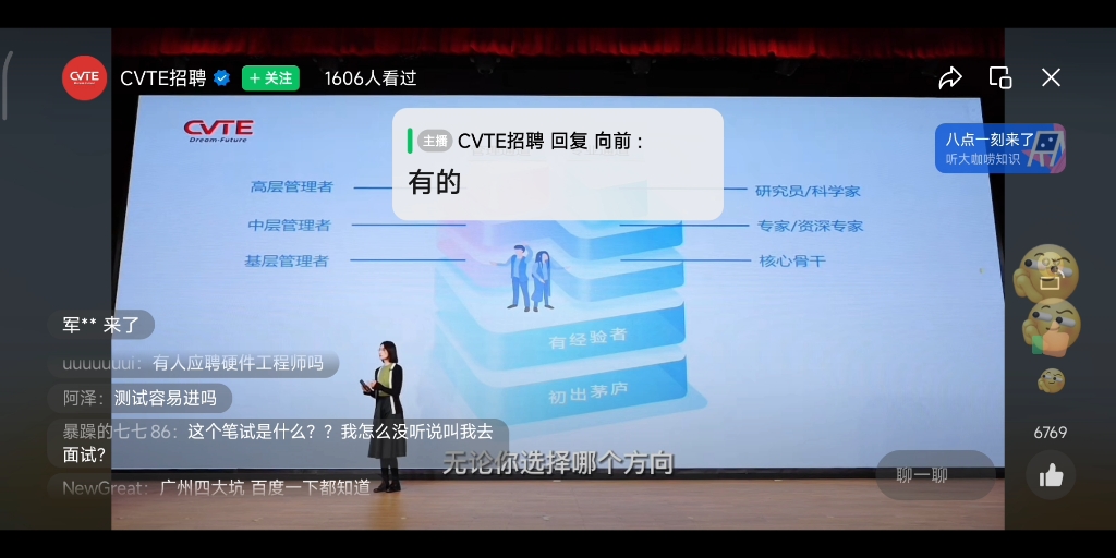 2023届CVTE春招宣讲会(1)哔哩哔哩bilibili