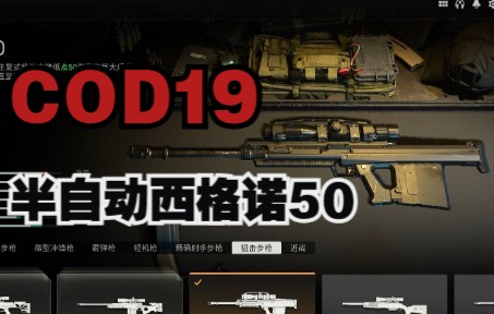 《COD19》武器盘点五:西格诺50哔哩哔哩bilibili使命召唤