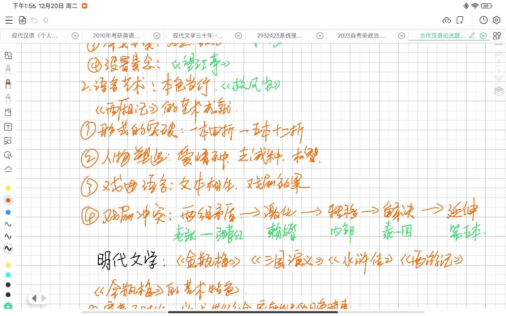 [图]古代文学史（袁行霈）论述题－考前救命模板2