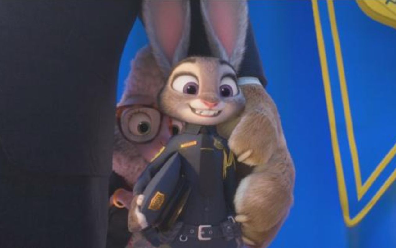 拼搏百天,朱迪成为兔子警官