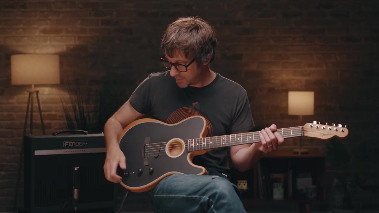 【发时达乐器】blur吉他手grahamcoxon演示fender acoustasonic