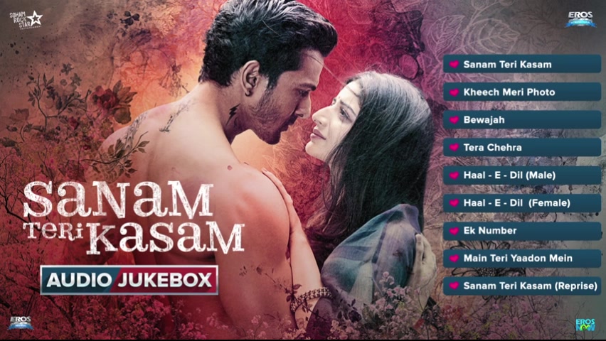 [图]【印度歌曲合集】Sanam Teri Kasam Full Songs ( Audio) Jukebox