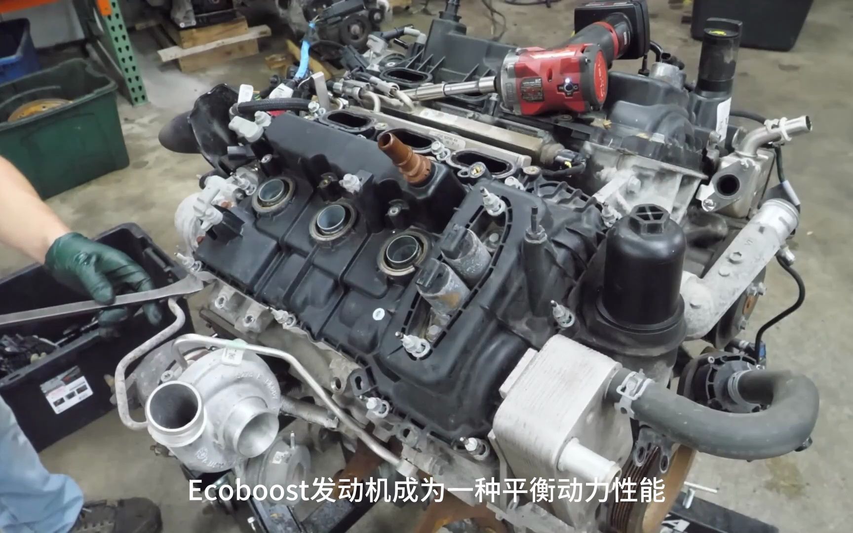 2018年福特f150搭载的2.7升ecoboost发动机拆解