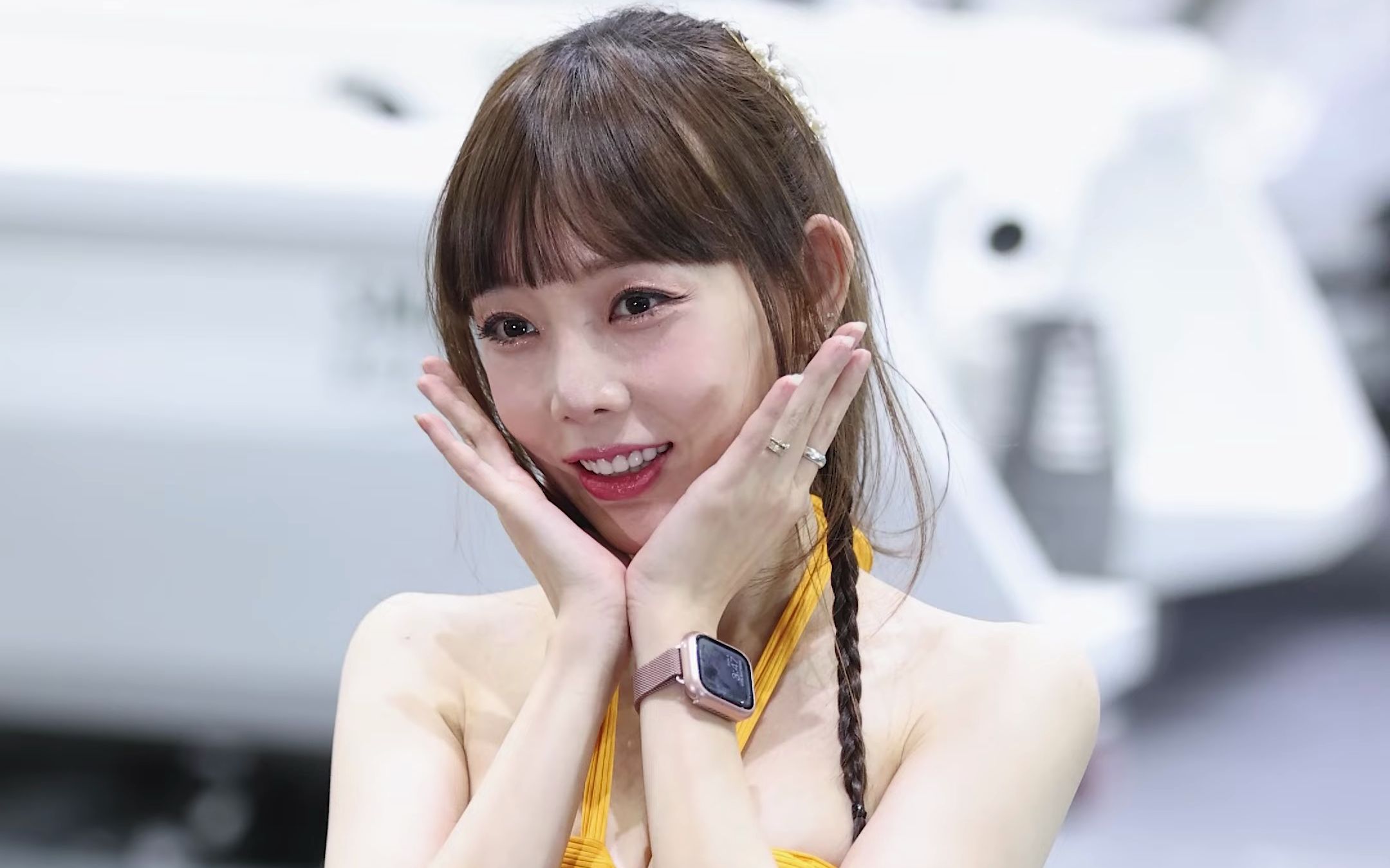 4k 230305 构成船的一部分的女孩 模特 沈彩媛 京畿船展