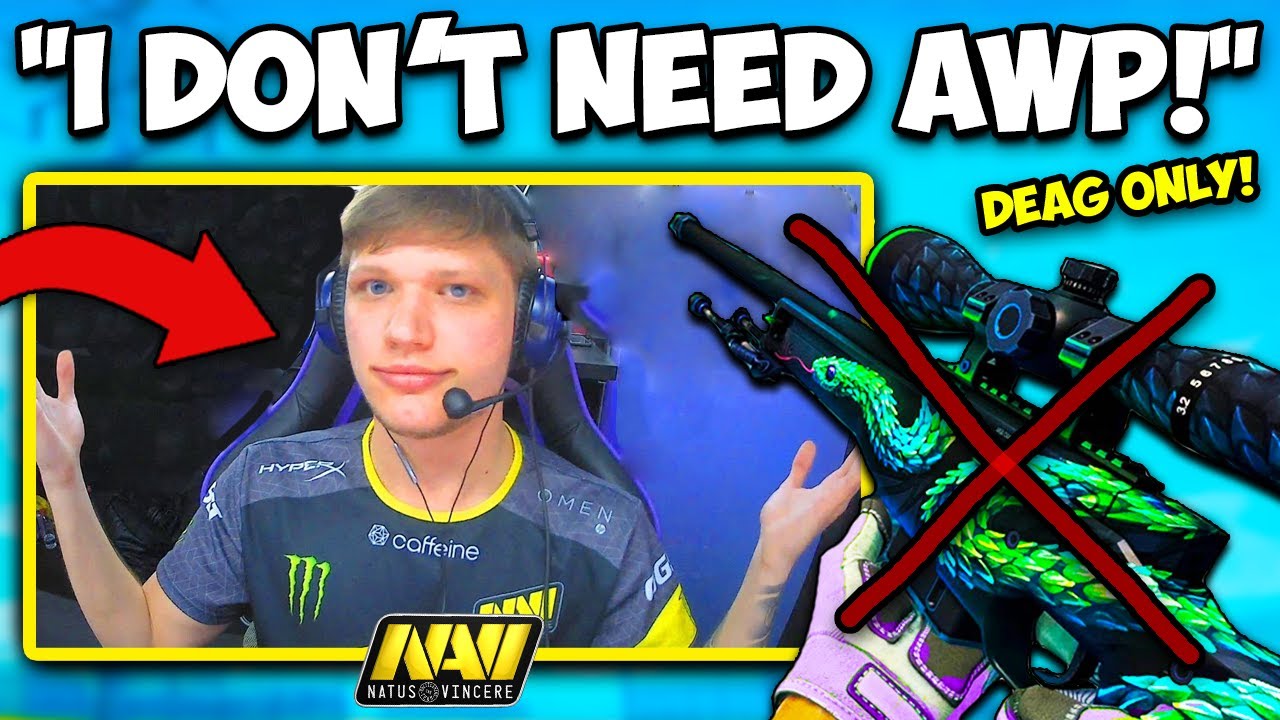 【csgo】s1mple把狙扔掉只用沙鹰! kennys极速甩枪!