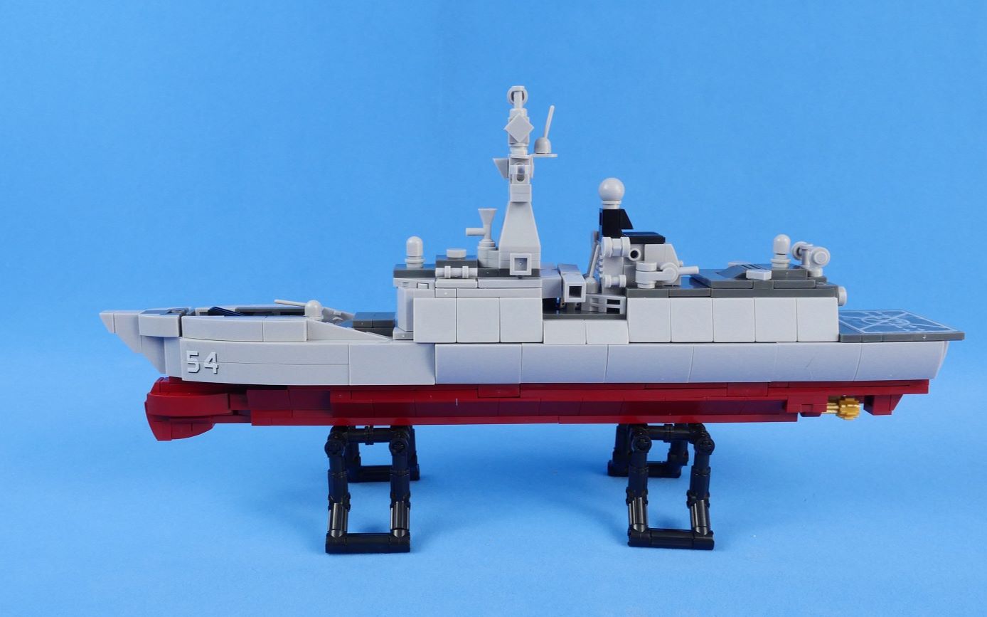 寻找国产积木里的中国海军:小鲁班积木054a型护卫舰评测