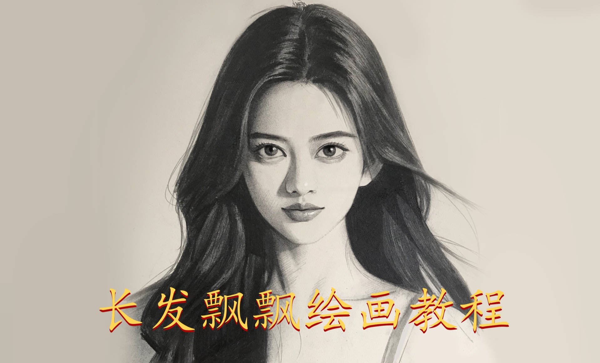 飘飘长发美女素描教程来啦