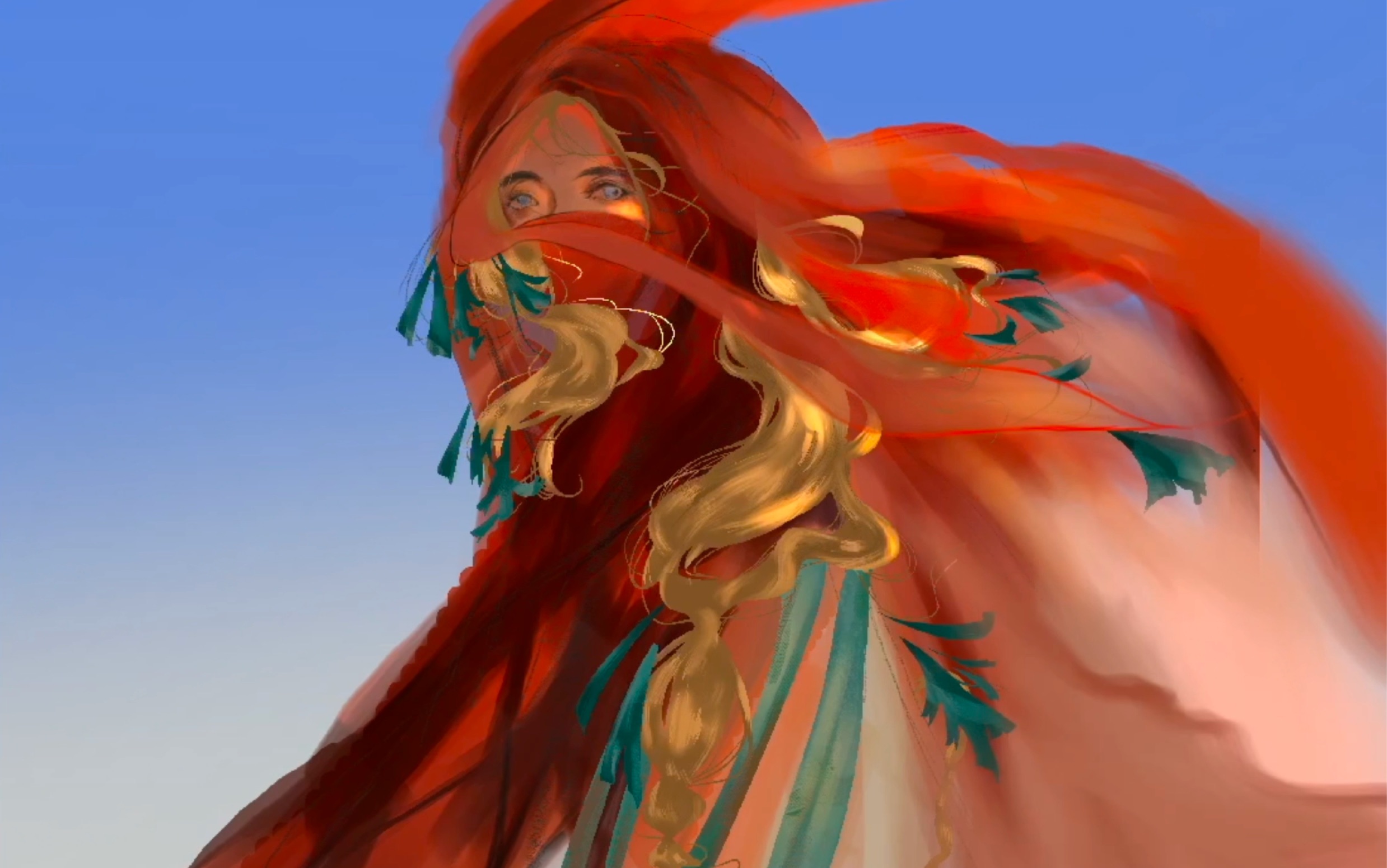 临摹的伊吹鸡腿子,伊吹的图太细节,画到一半没耐心了/冷汗,不过真的